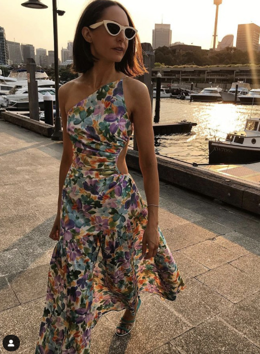 Designer rental Ruby Bettina Cut Out Dress Floral