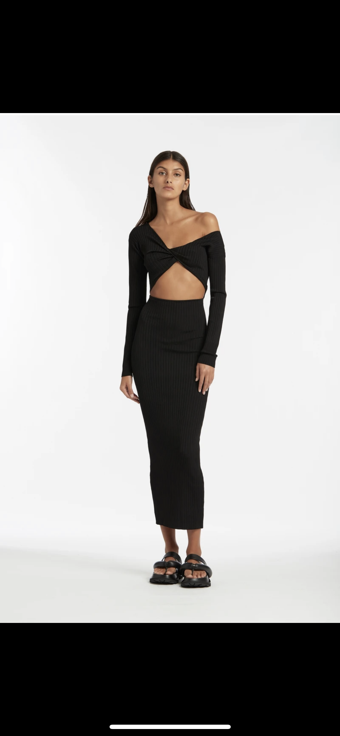 For rent a Sir The Label Kelvin Off The Shoulder Dress