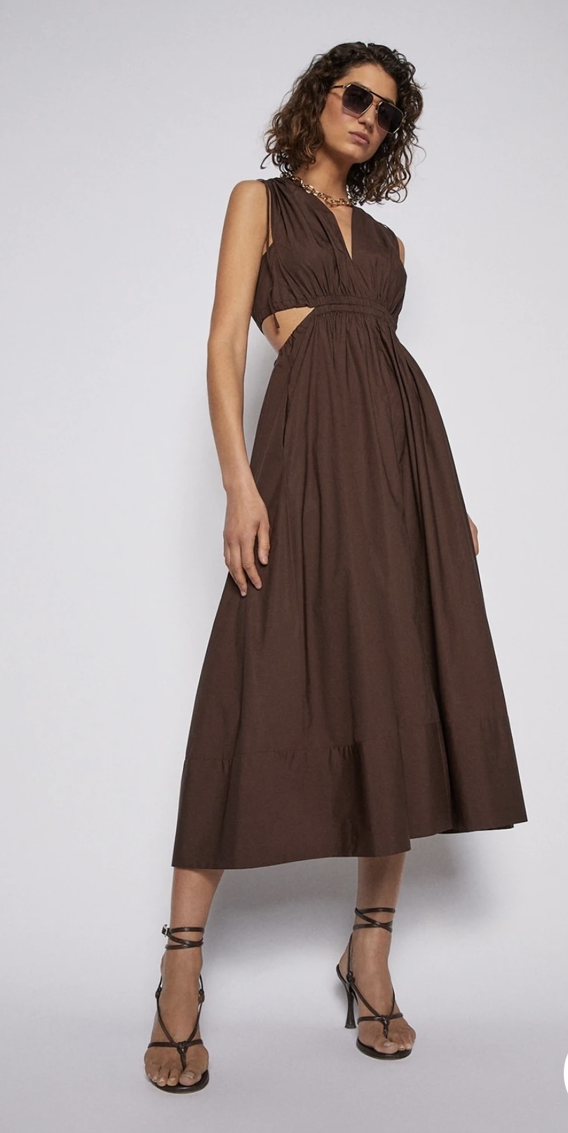 Rent a Scanlan Theodore Cotton Drawcord Dress