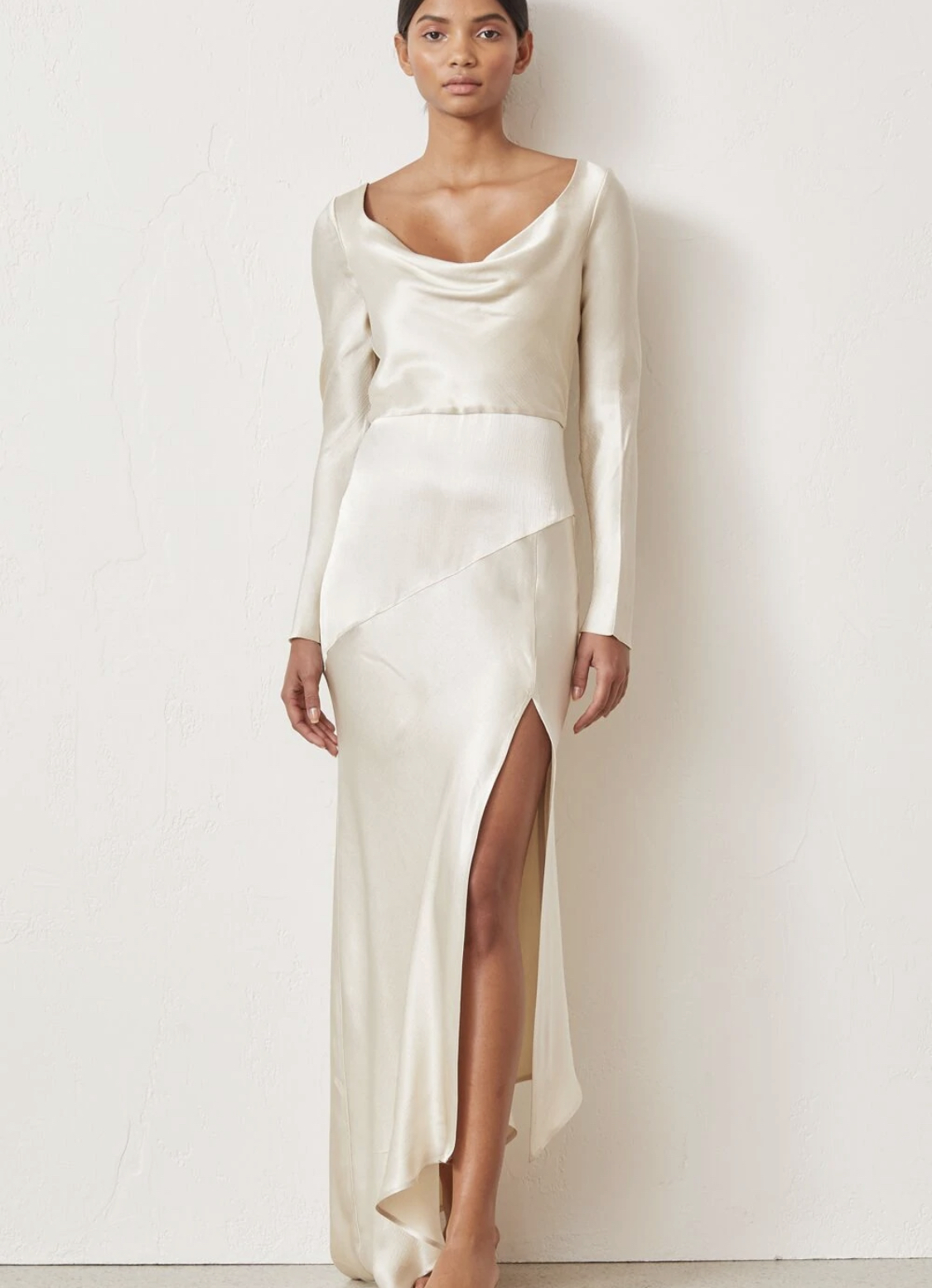 For rent a Bec & Bridge Frederic Long Sleeve Dress Oyster