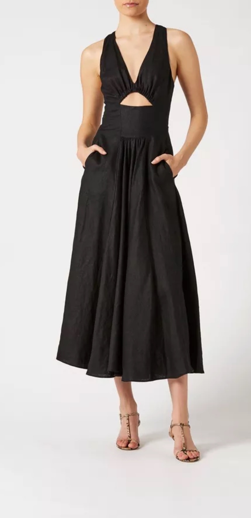 Formal rental Scanlan Theodore Cotton Cross Back Dress