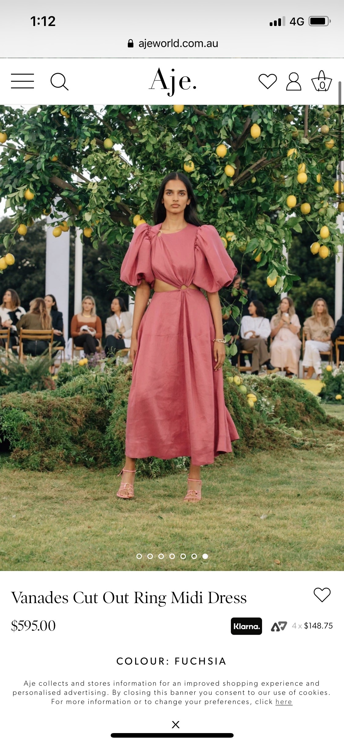 Loan a Aje Vanades Cut Out Ring Midi Dress