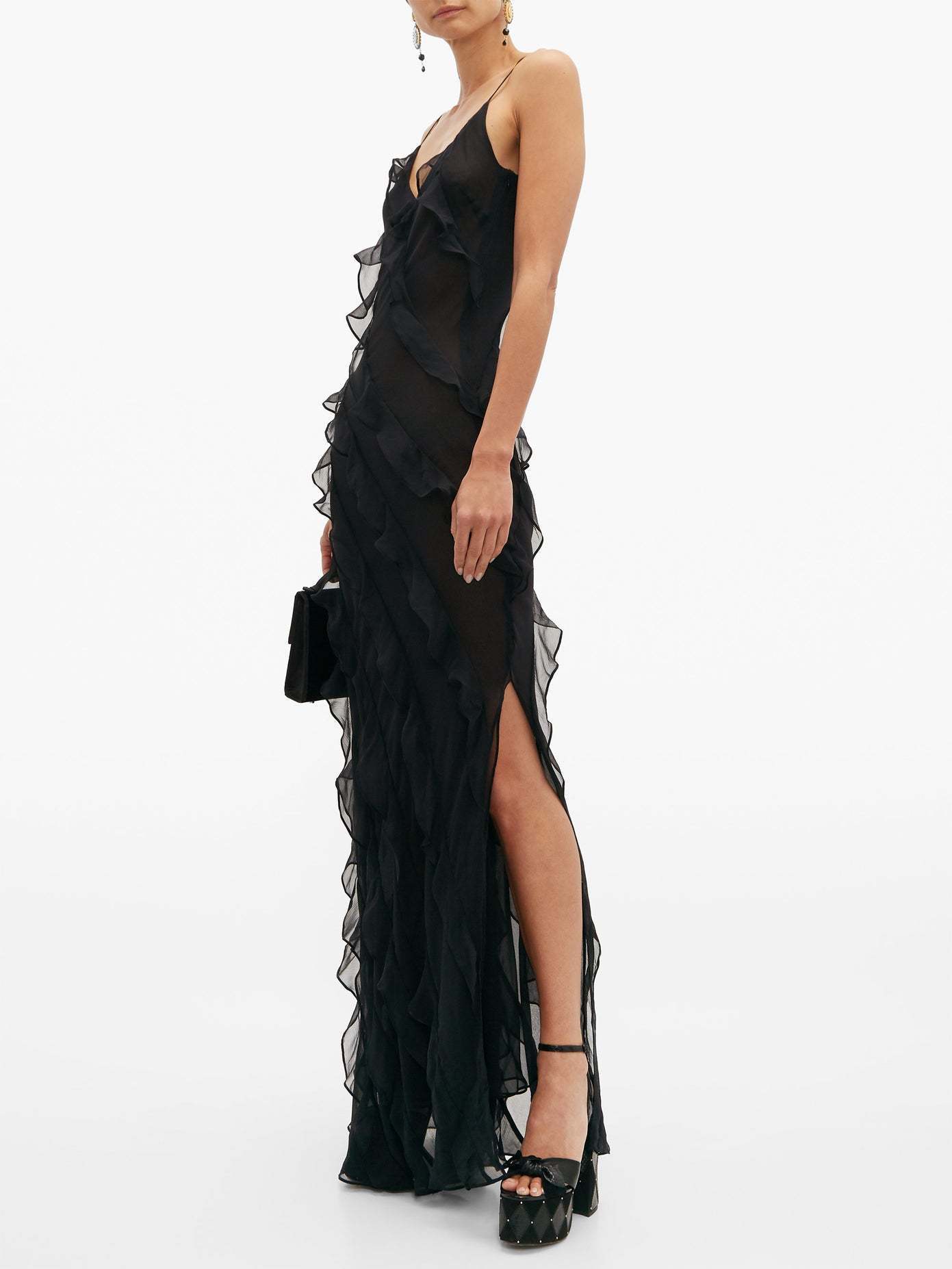 Formal rental Rat & Boa Selena Ruffle Dress