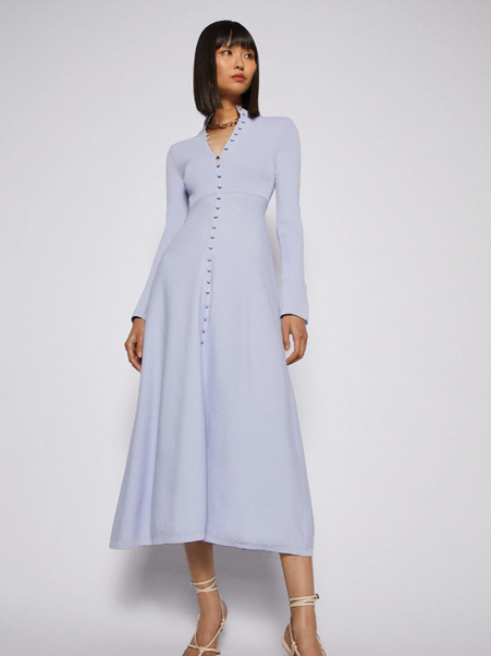 Rent a Scanlan Theodore Crepe Knit Button Polodress