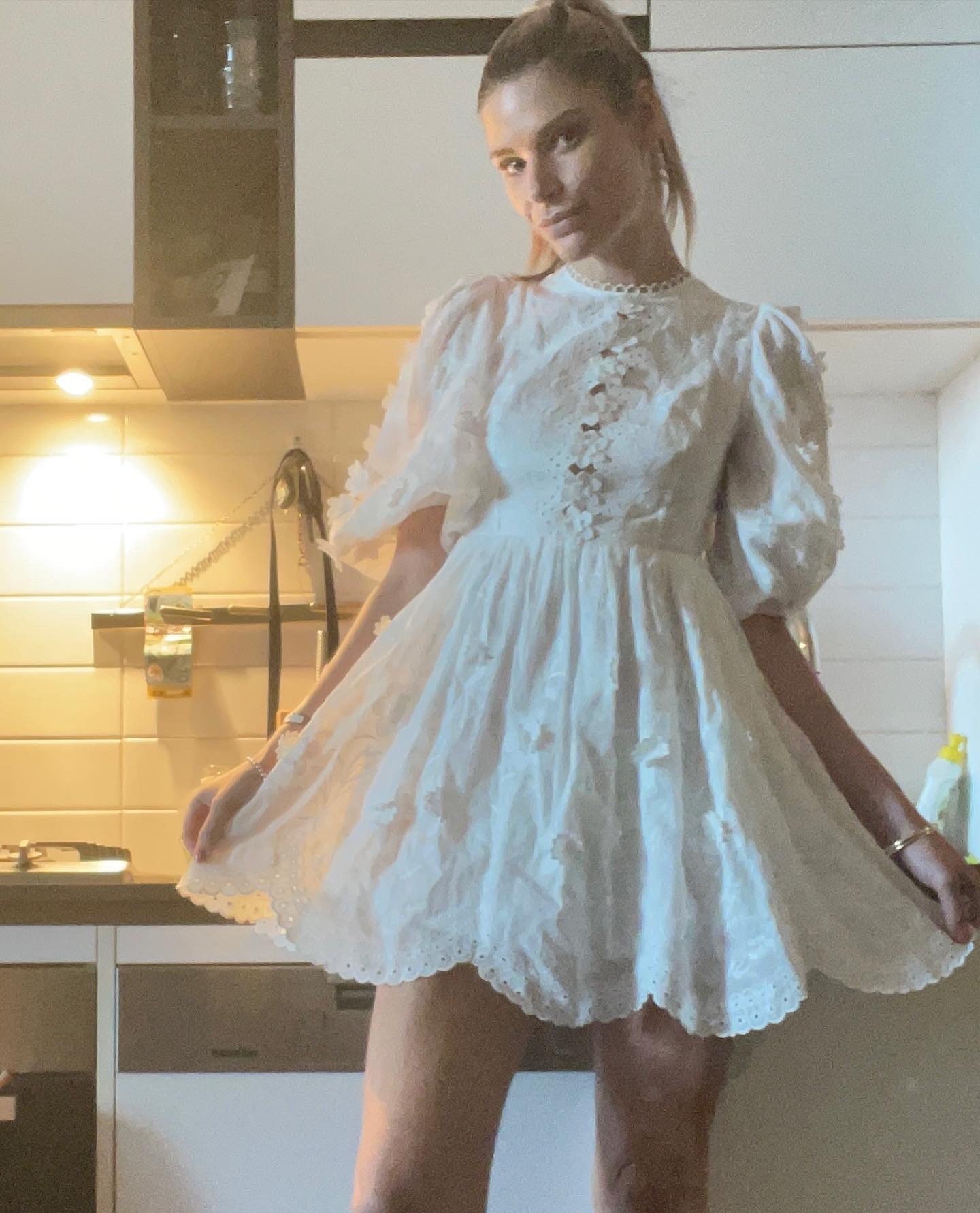 Borrow a Zimmermann Rosa Embroidered Mini Dress