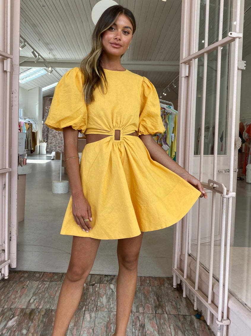 Loan a New Romantics Dolce Vita Short Sleeve Mini Dress