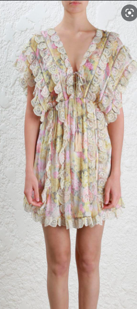 Hire a Zimmermann Valour Scallop Ruffle Dress
