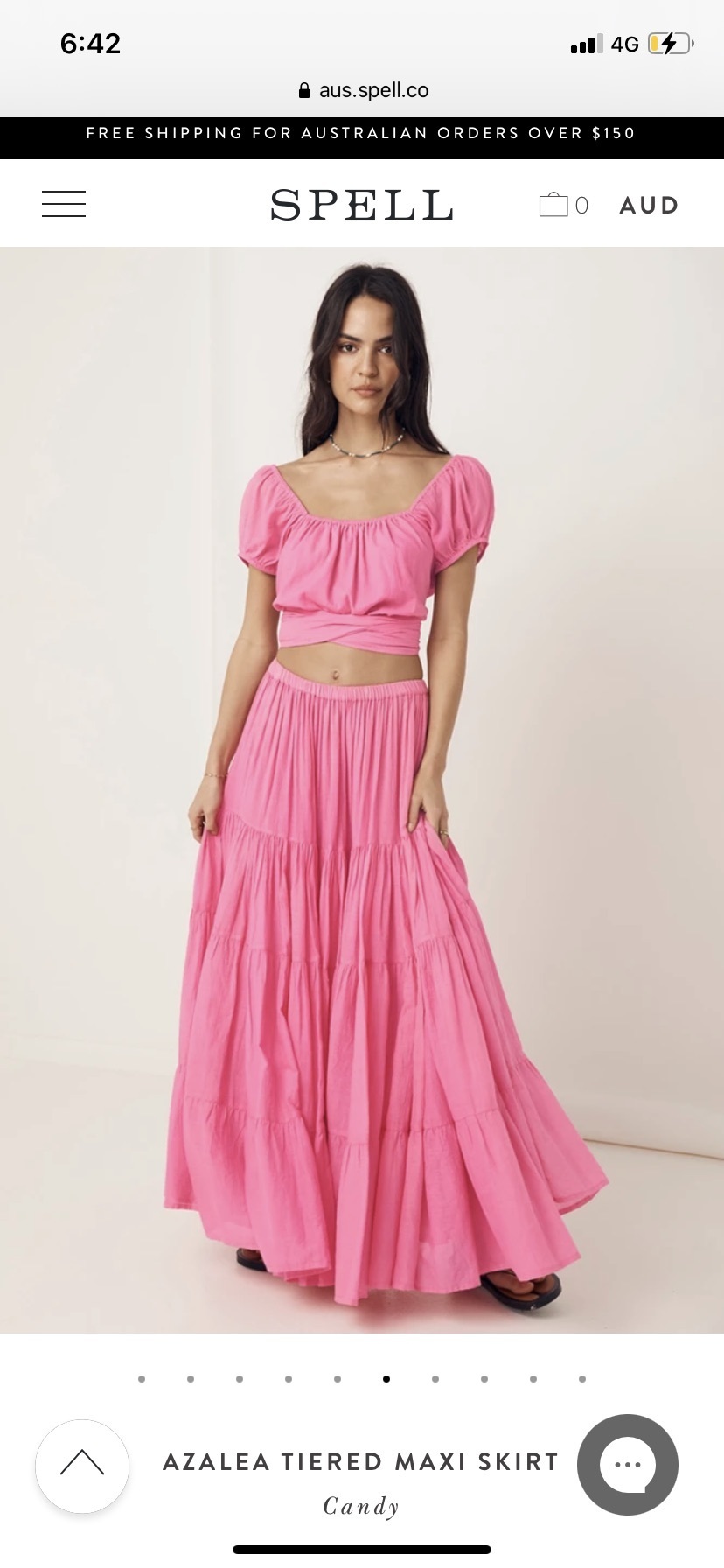 Affordable Spell & The Gypsy Azalea Tiered Maxi Skirt & Crop Top