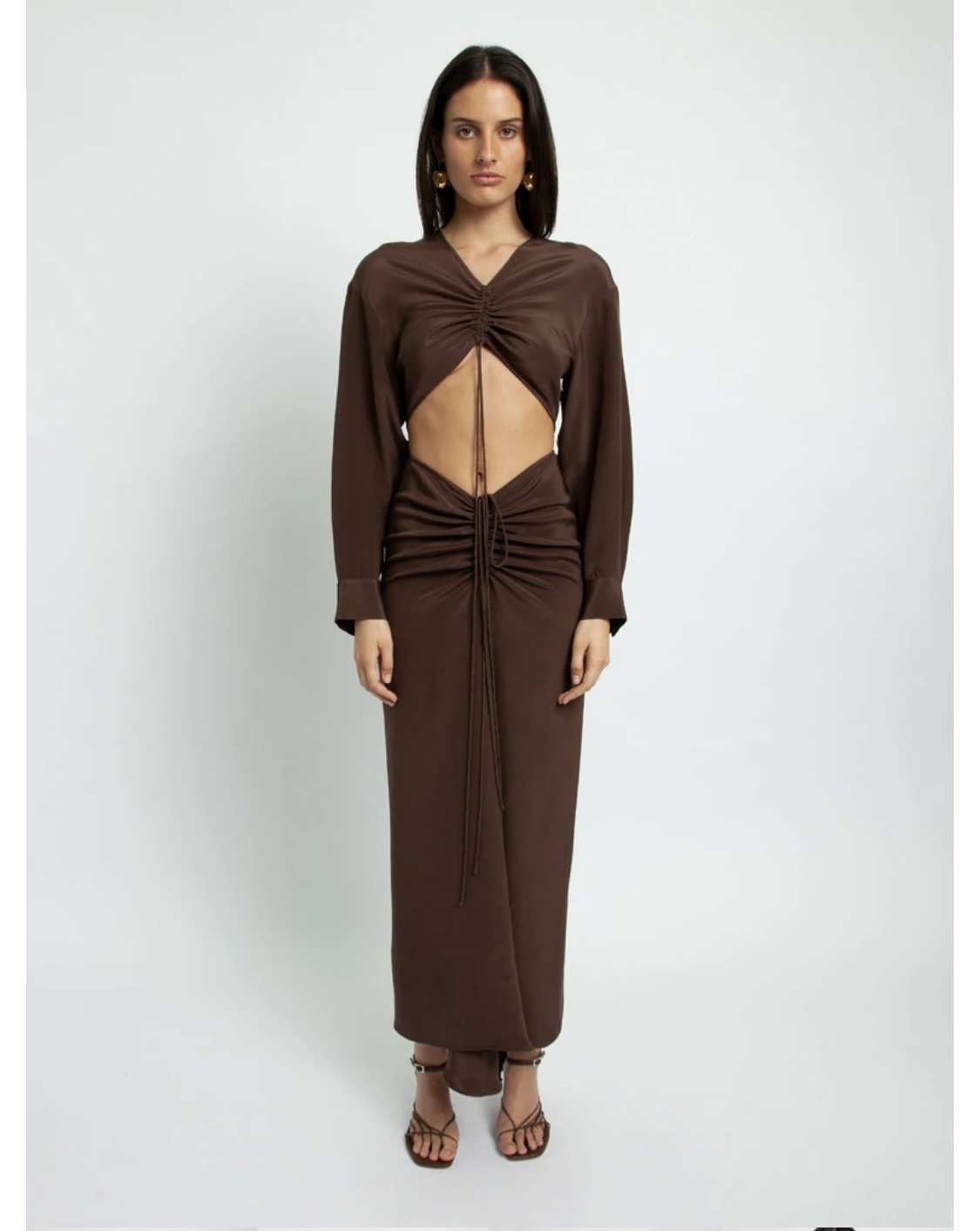 Borrow a Christopher Esber Ruched Disconnect Shirt Dress