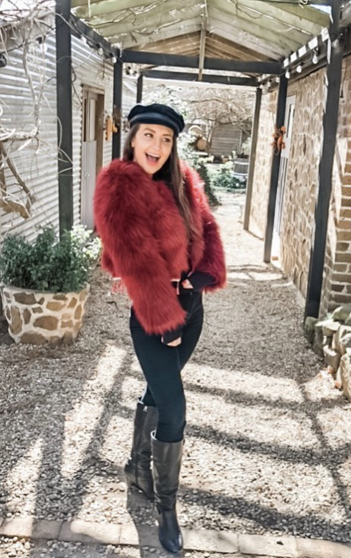 Formal rental Winona Aristocrat Cropped Faux Fur Jacket