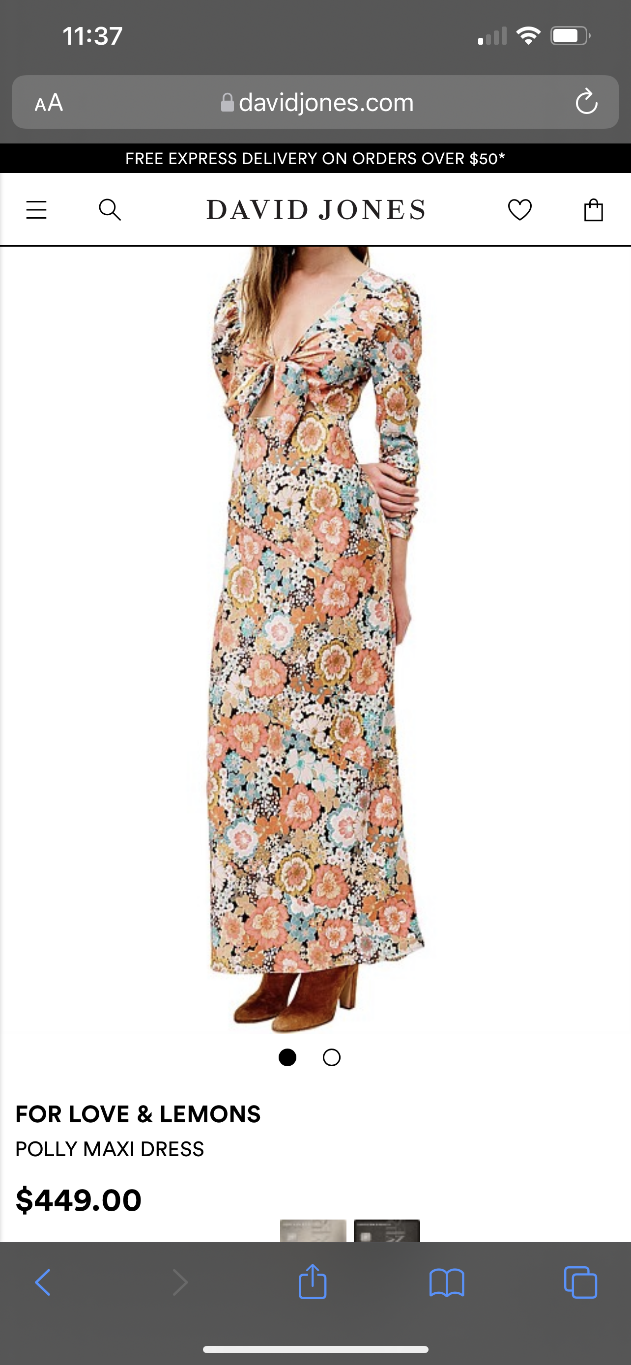 Designer rental Orange For Love And Lemons