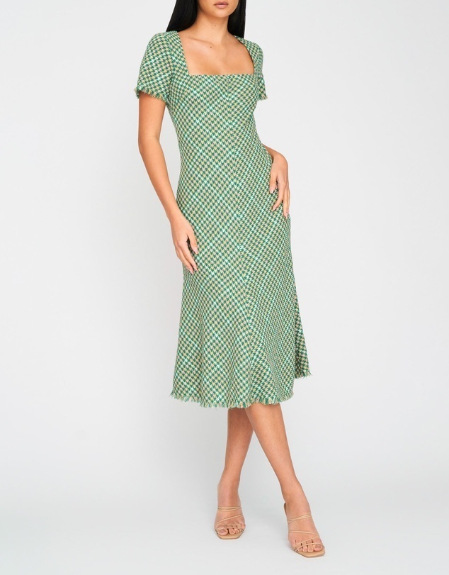 Cheap designer By Johnny Ailani Tweed Bias Dress