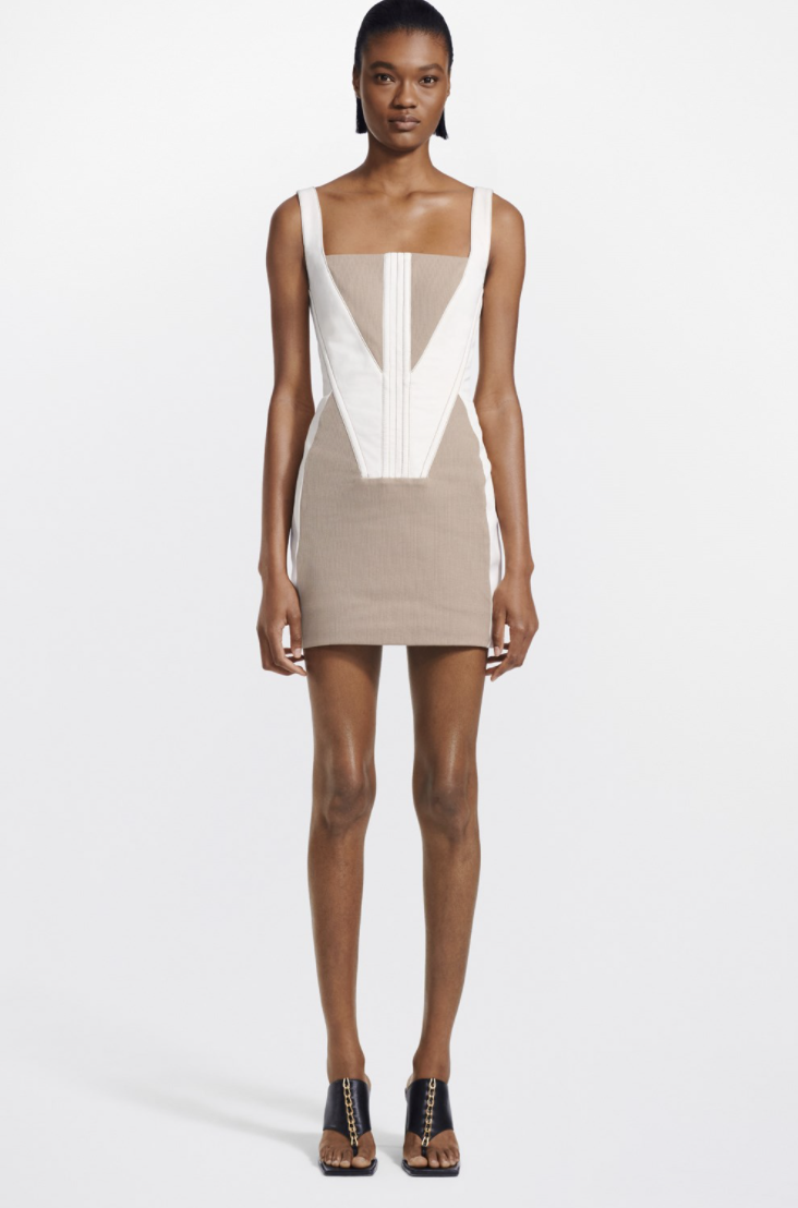 Designer rental Dion Lee Fork Frame Mini Dress