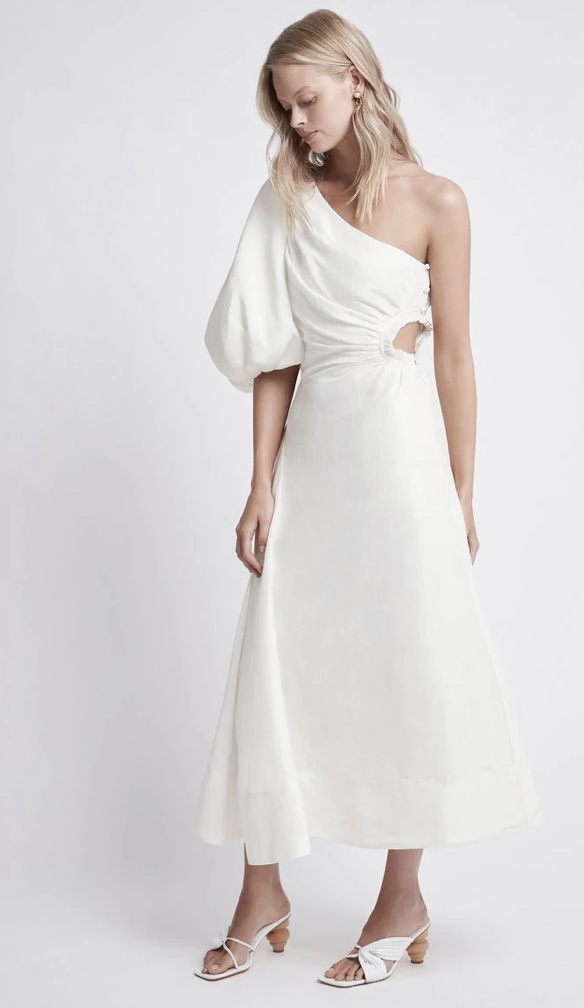 Rental Aje White Concept One Shoulder