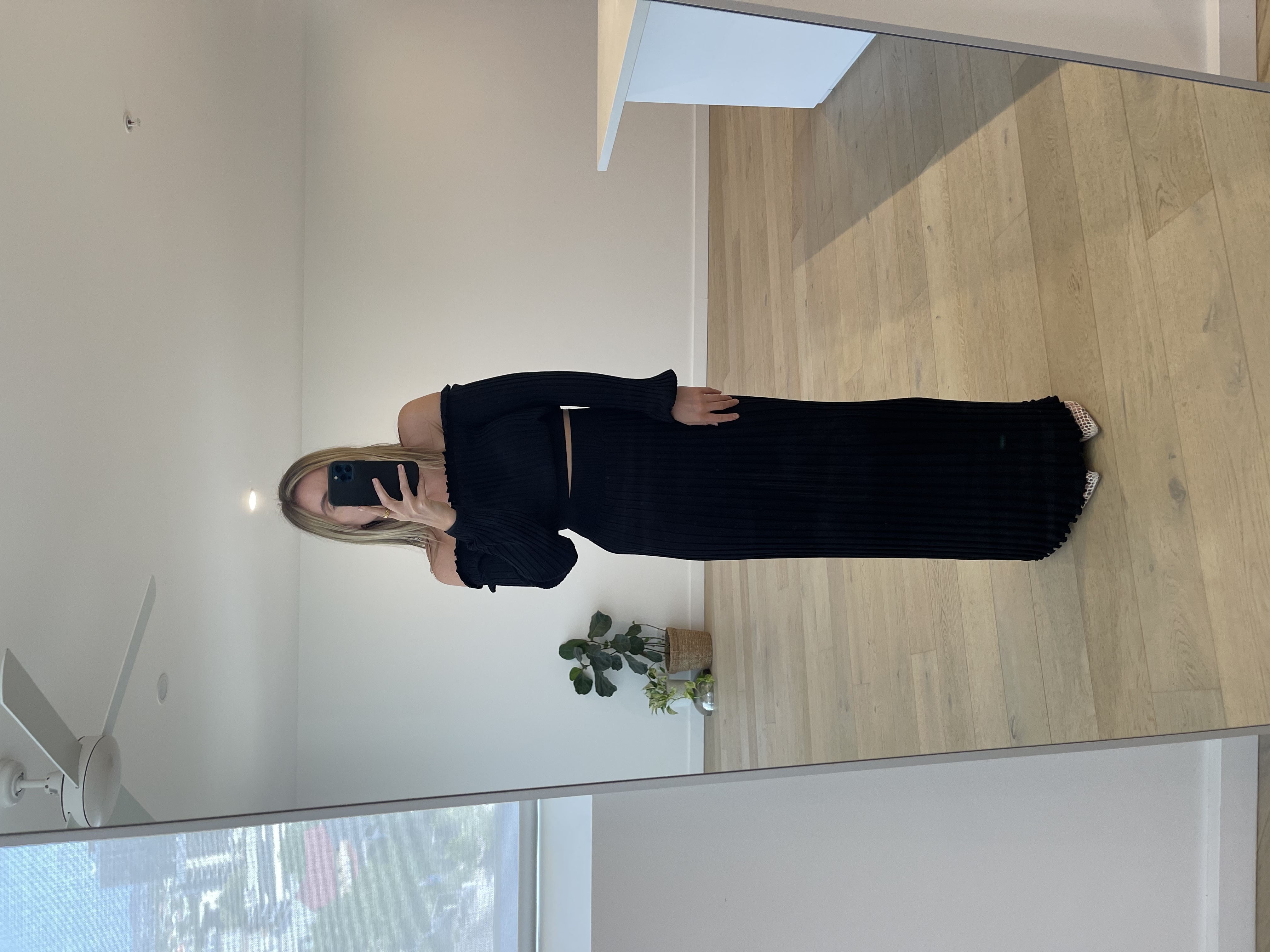 Borrow a Scanlan Theodore Pleated Rib Knit Set