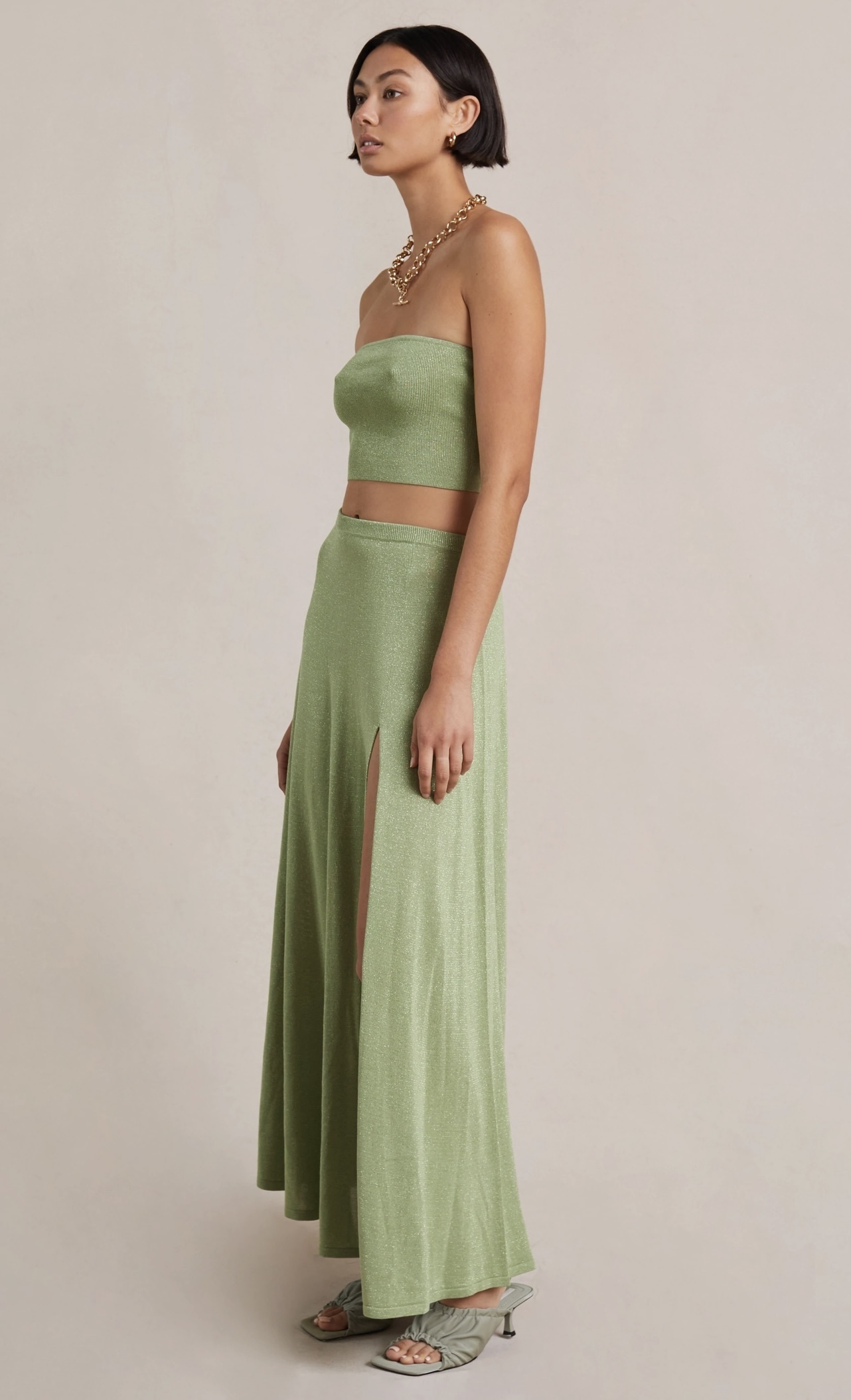 Formal rental Bec & Bridge Indya Knit Maxi Skirt And Bandeau Set