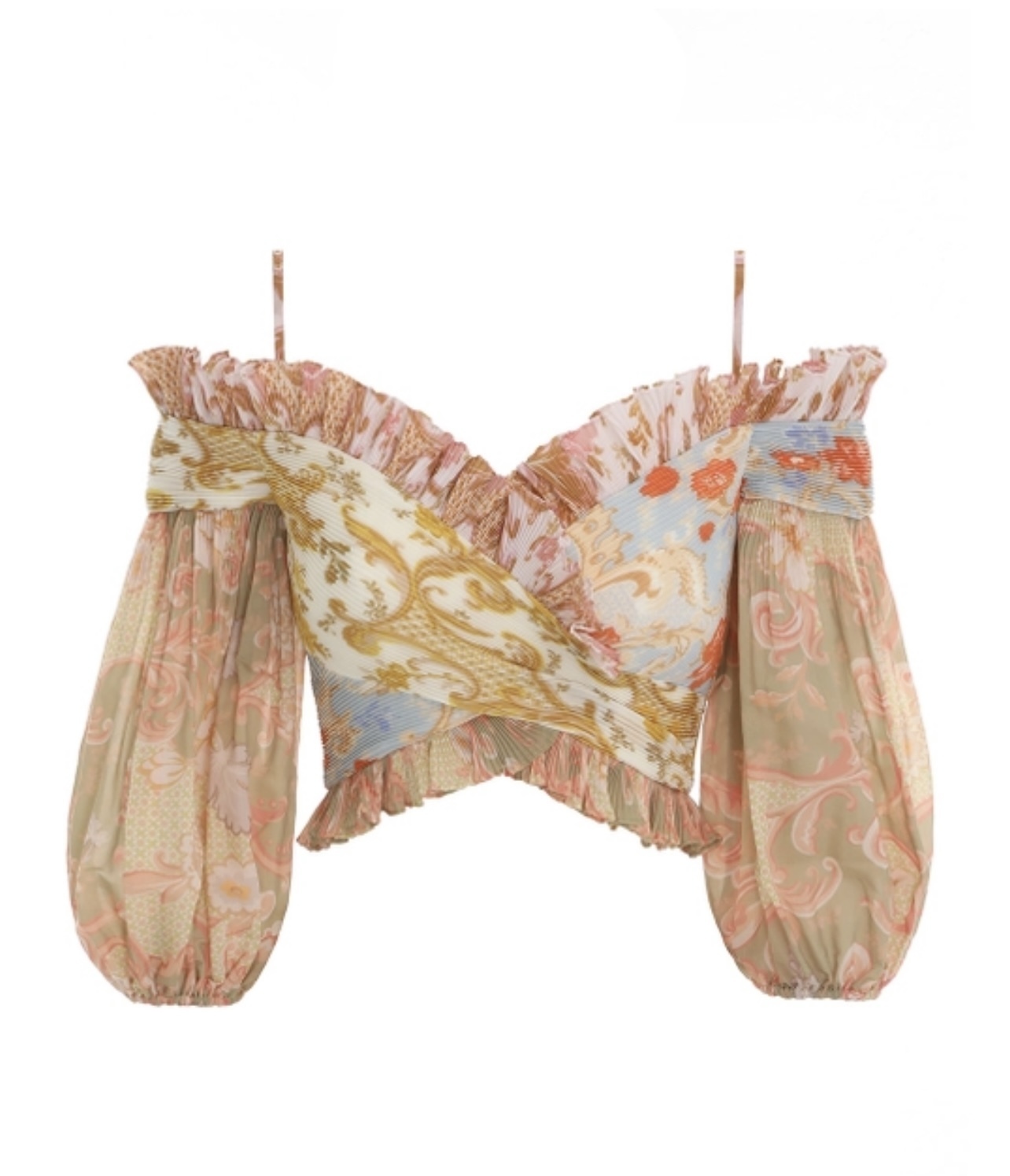 Loan a Zimmermann Postcard Pleated Fan Bodice