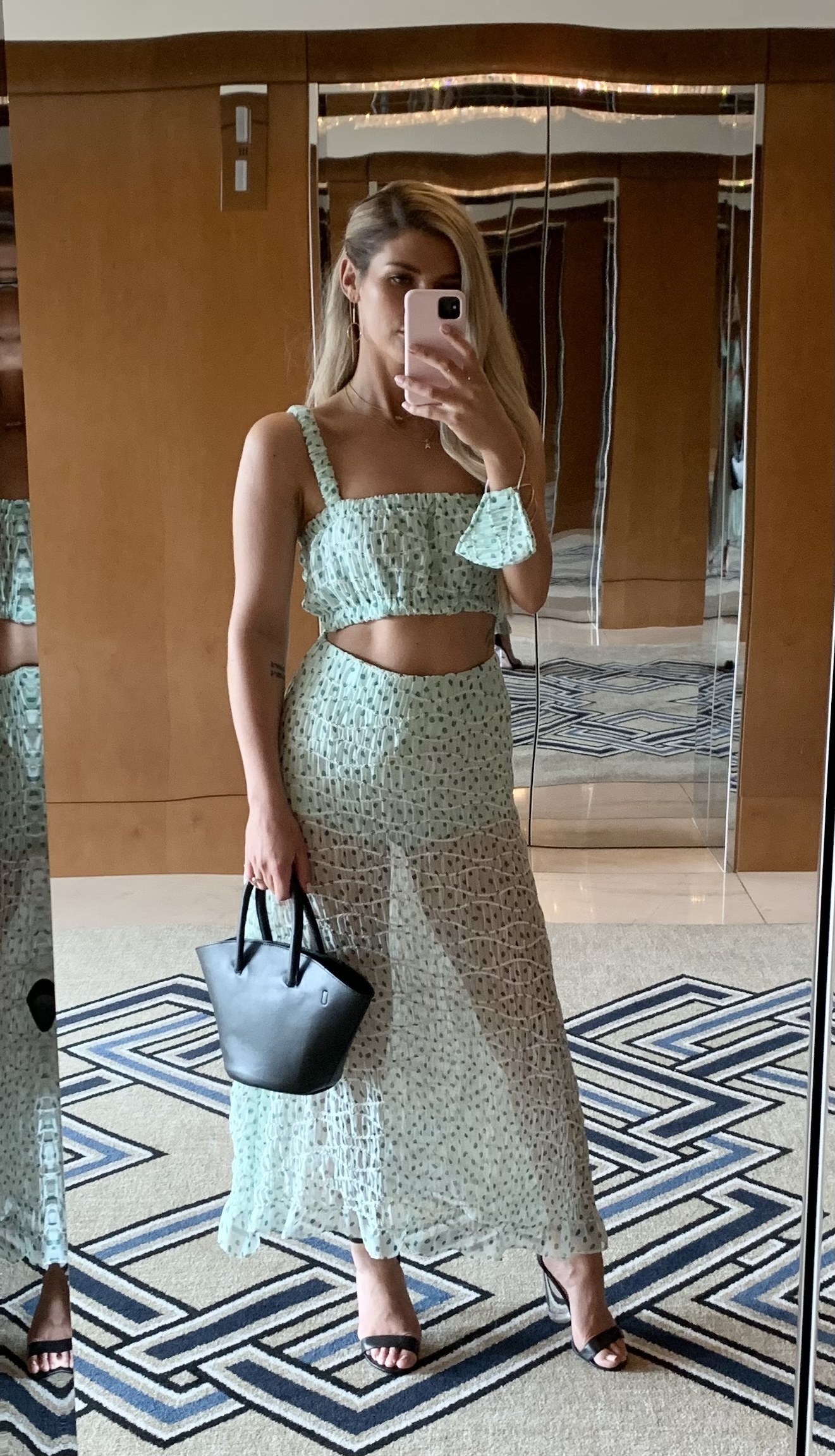 Hire a Basic Society Green Two Piece Set