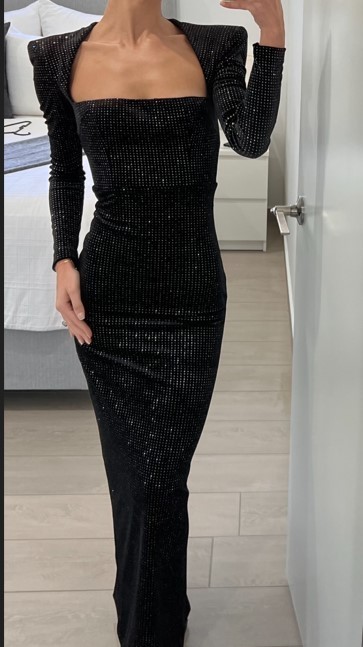 Rent a Alex Perry Houston Glitter Velvet Potrait Dress