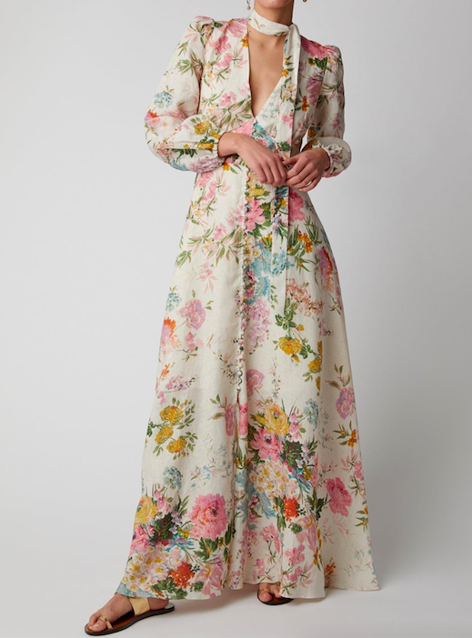 Formal rental Zimmermann Zimmermann Heather Plunge Long Dress