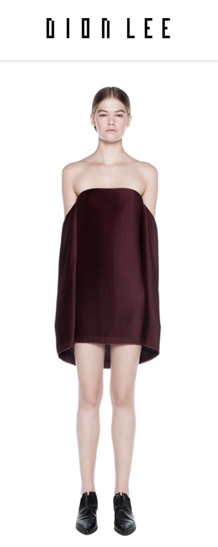 Cheap designer Dion Lee Spiral Pleat Mini Dress