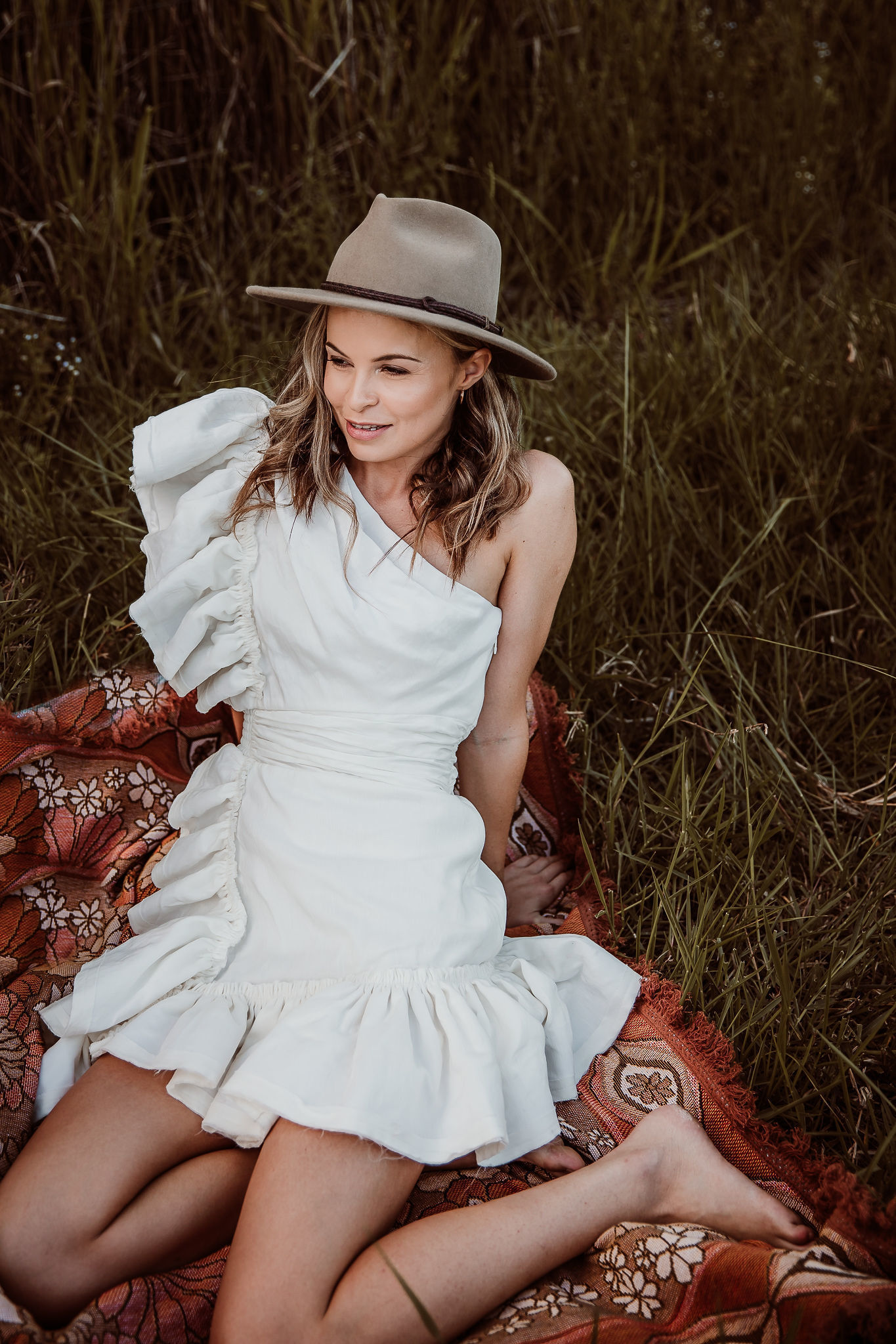 Hire a Aje Bonjour Asymmetric Mini Dress