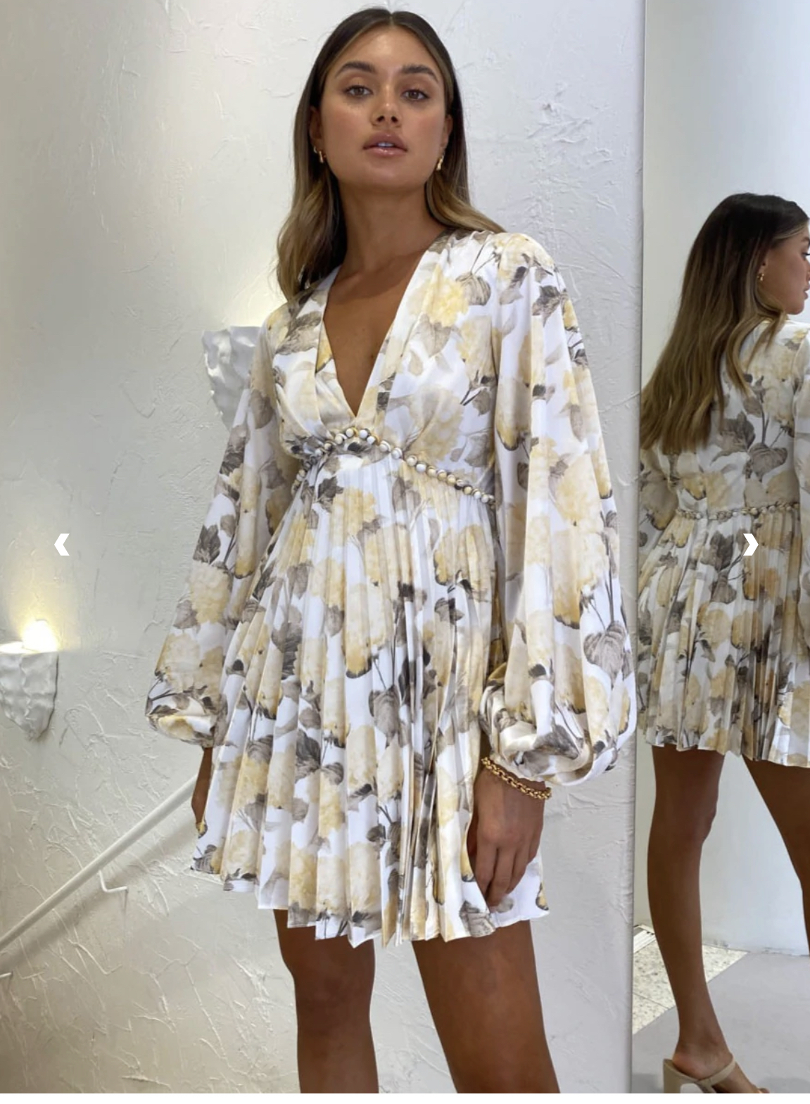 Cheap designer Acler Faris Dress In Hydrangea Garden