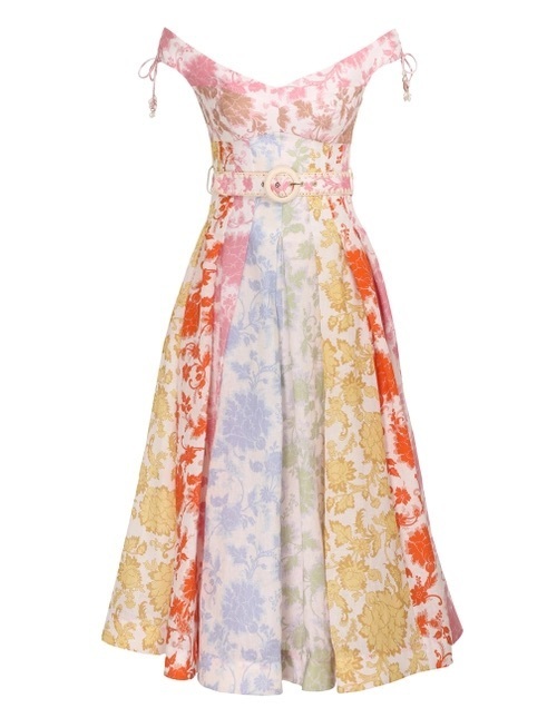 Rent a Zimmermann Postcard Spliced Midi Dress Print Size 1