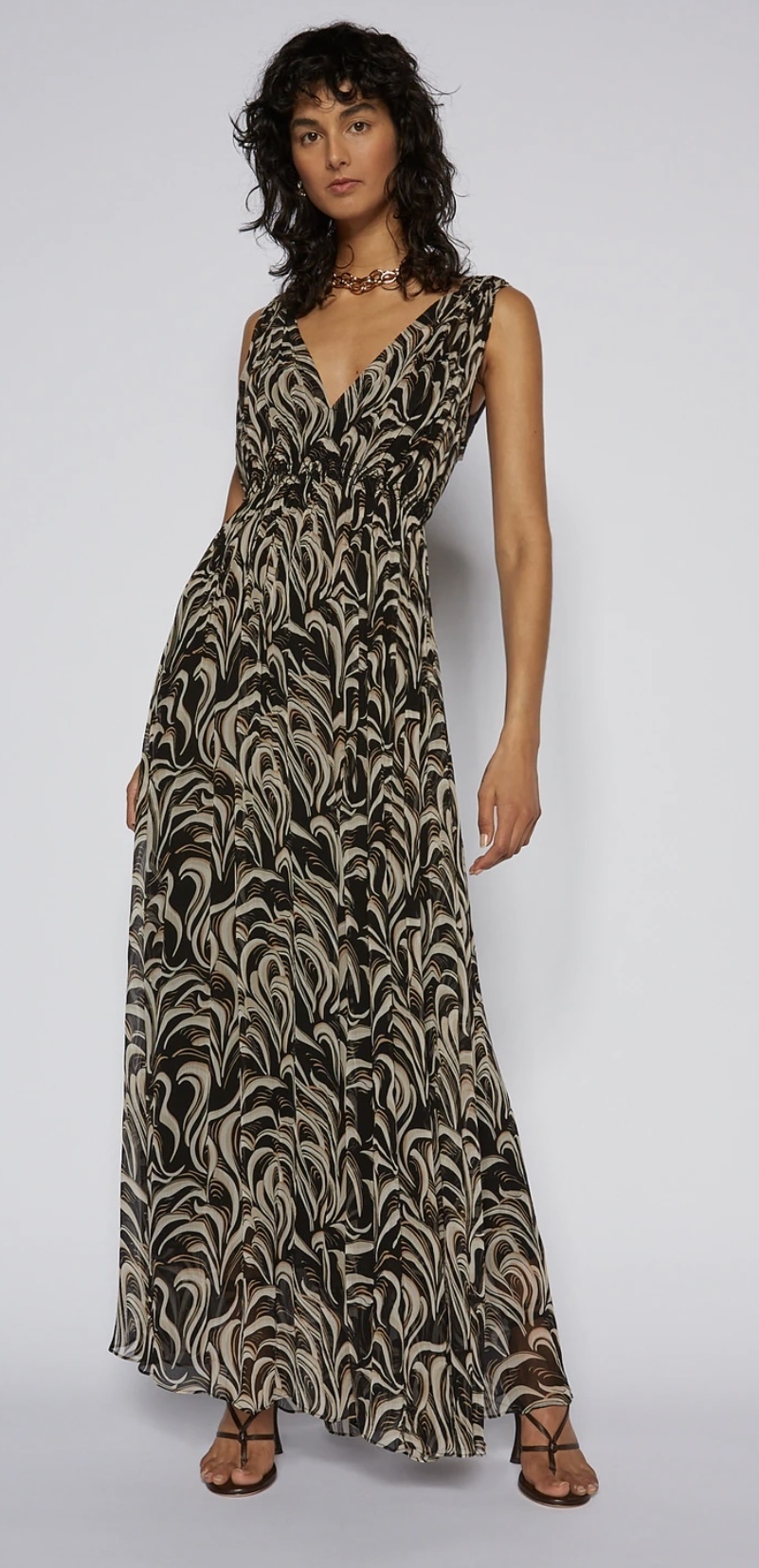 Borrow a Scanlan Theodore Ggt Plumes Print Dress