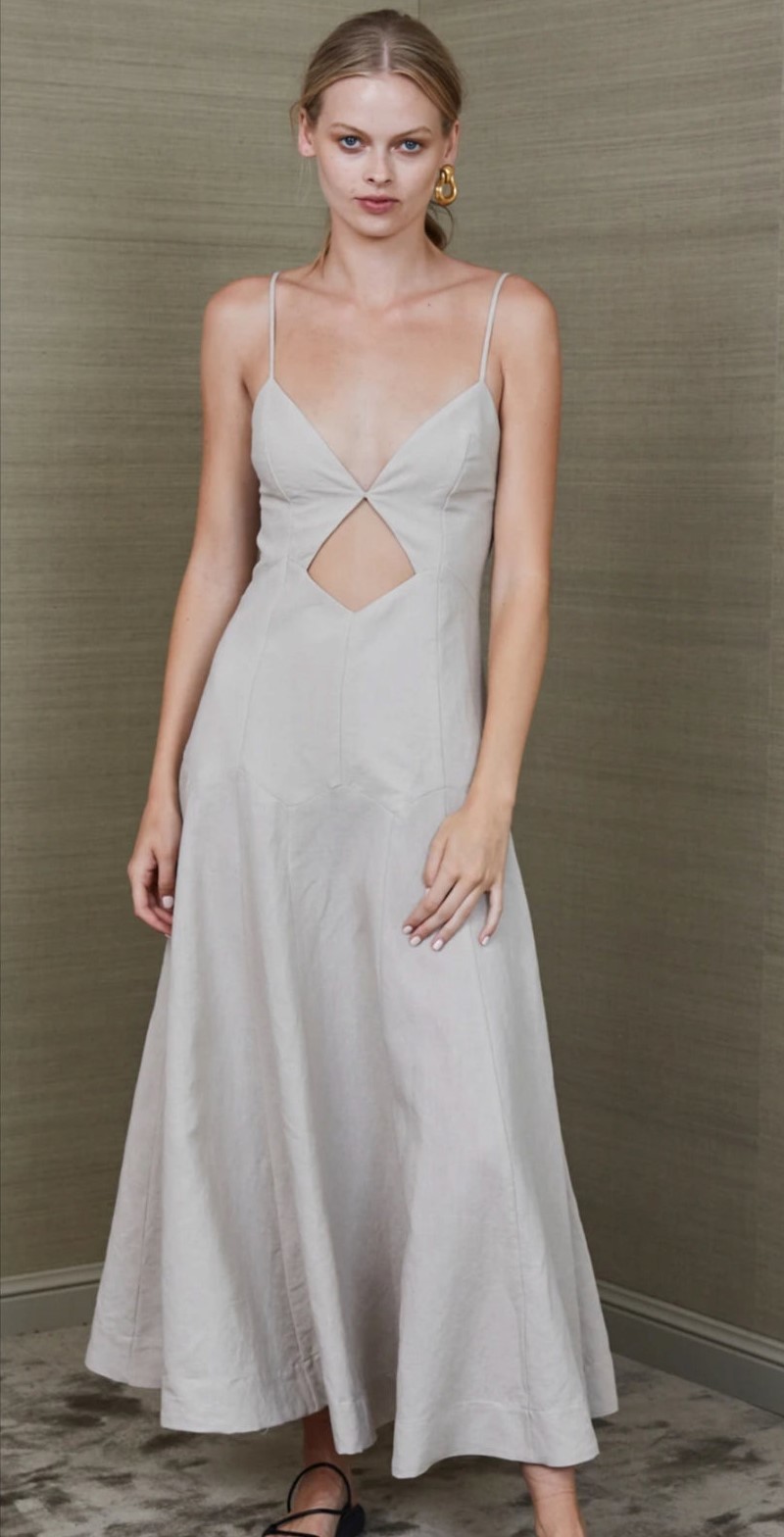 Designer rental Bec And Bridge Sahara Linen Midi Dress
