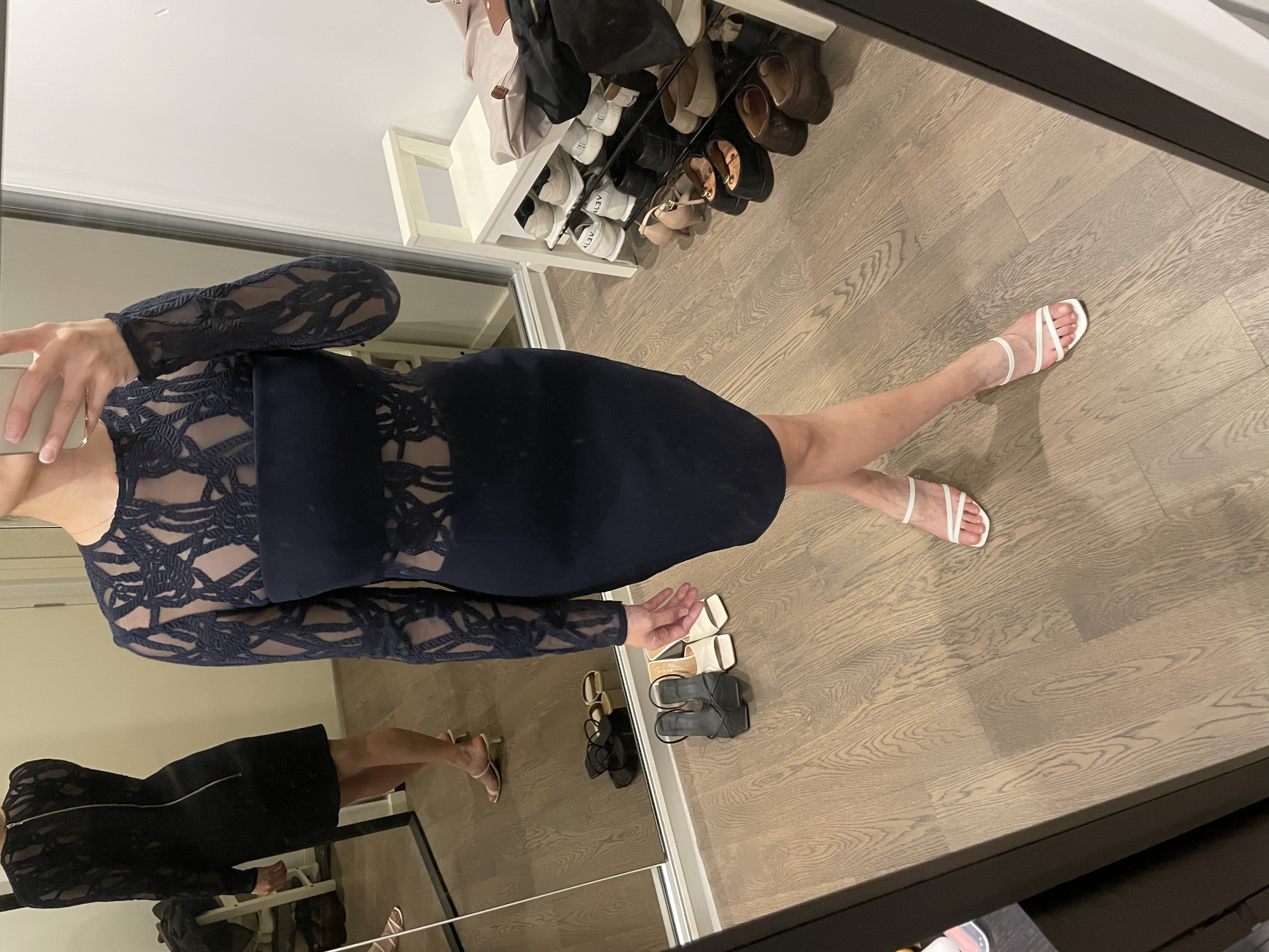 Loan a Yeojin Bae Chain Link Double Crepe Chloe Dress