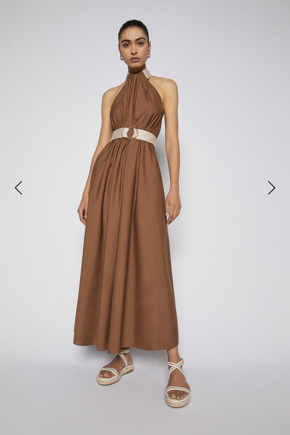 Hire a Scanlan Theodore Cotton Strapping Dress Coconut