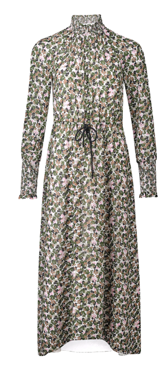 Designer rental Me + Em Brush Stroke Floral Print Georgette Maxi Dress
