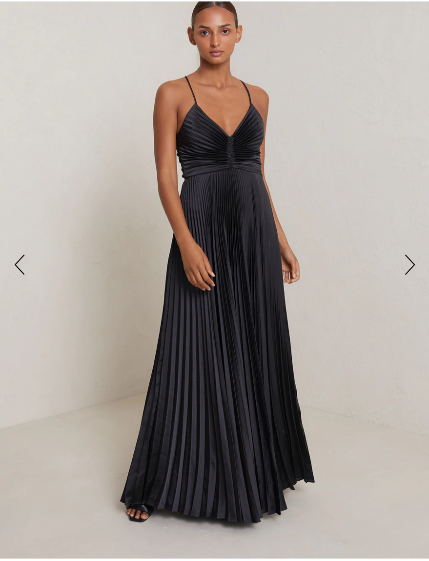 Designer rental A.L.C. Aries Satin Pleated Dress