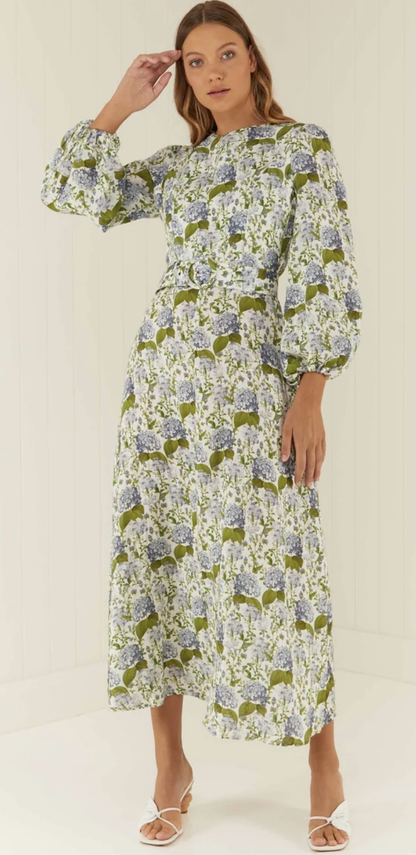 Designer rental Palm Noosa Melrose Dress Blue Blooms