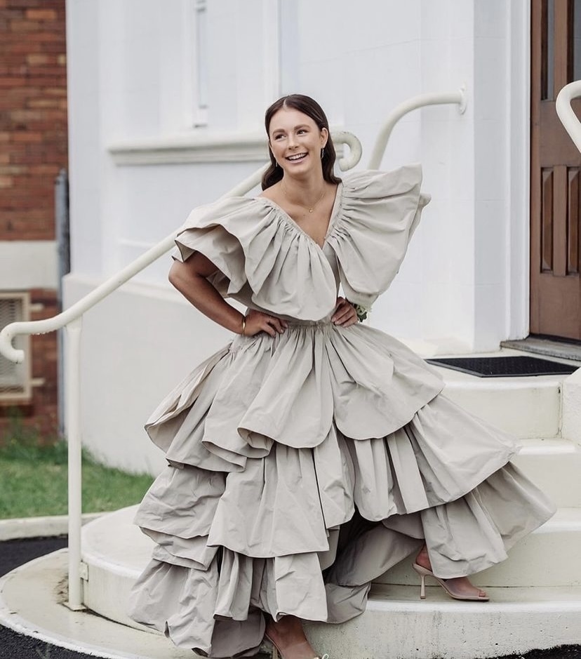 Designer rental Beige Toni Maticevski