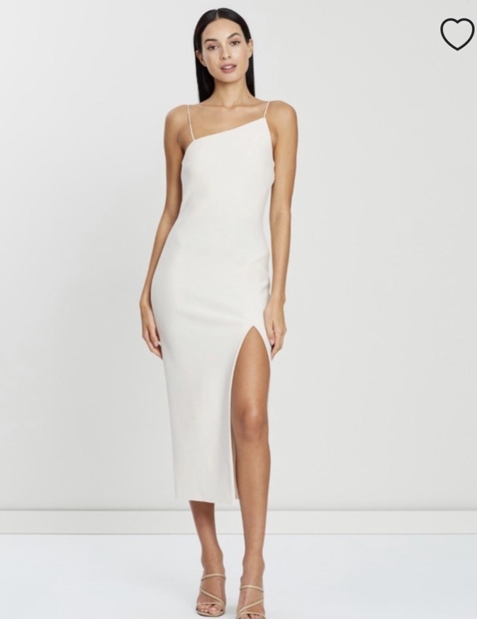 Cheap designer Bec & Bridge Dominique Asymmetric Midi Dress Cream