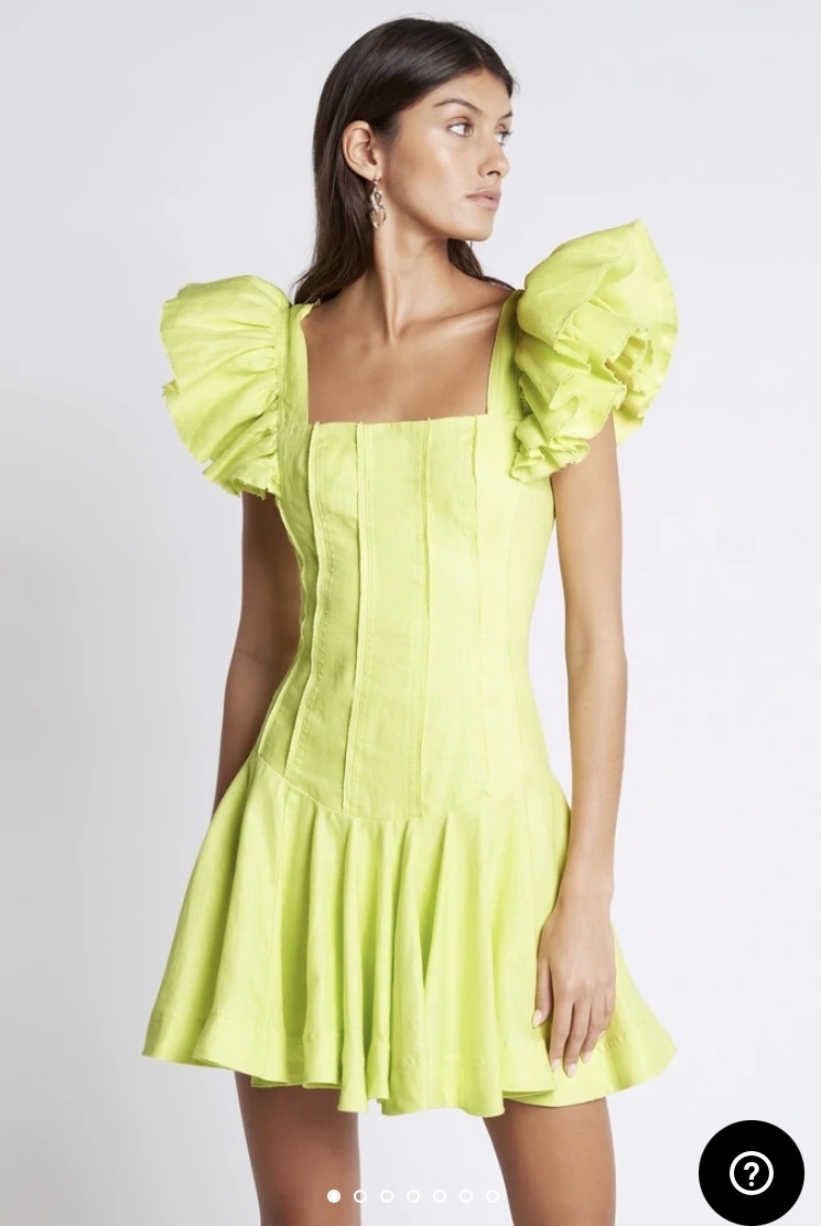 Rent a Aje Breathless Frill Sleeve Mini Dress
