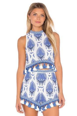 Borrow a Alice Mccall C'est Chic Le Freak Top & Shorts Set