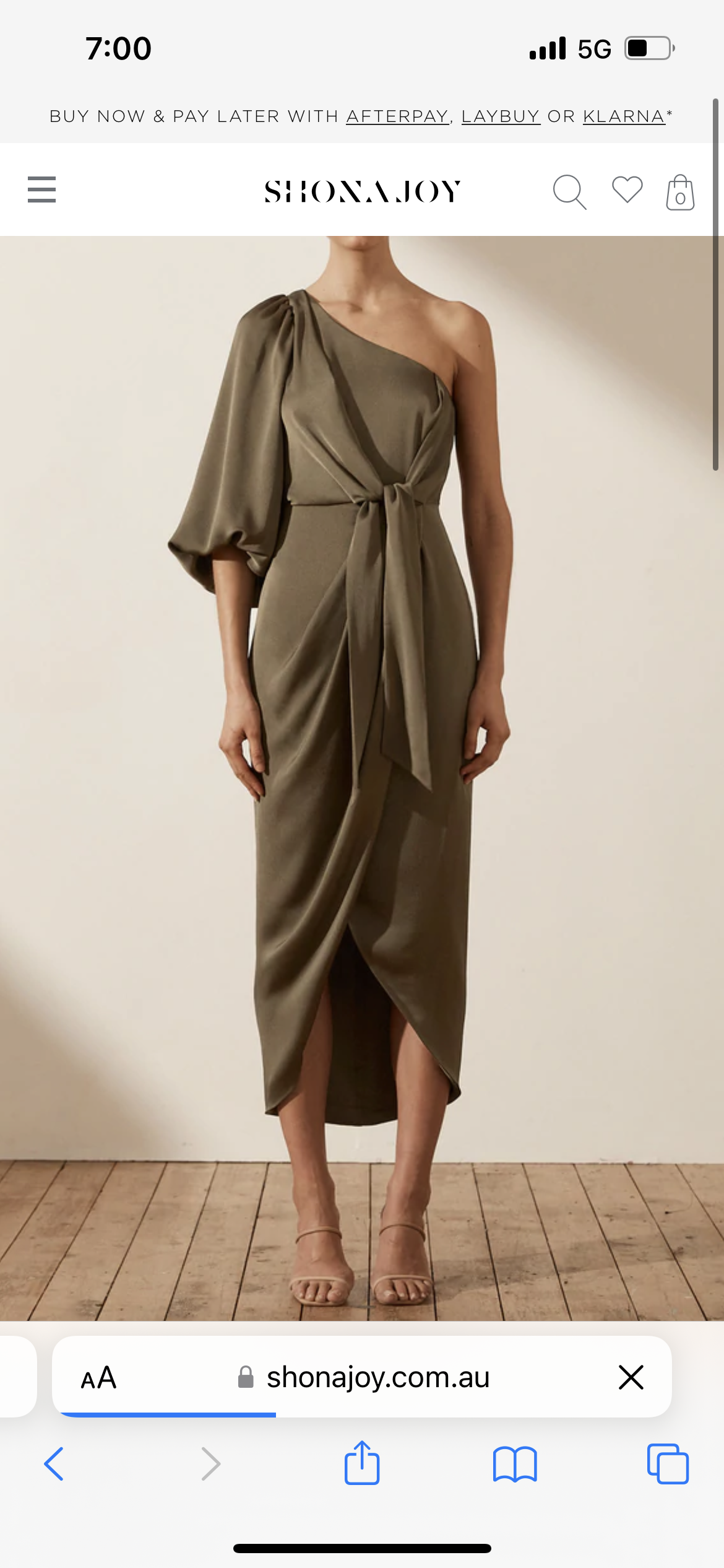 Cheap designer Shona Joy Lux Tie Front Dress