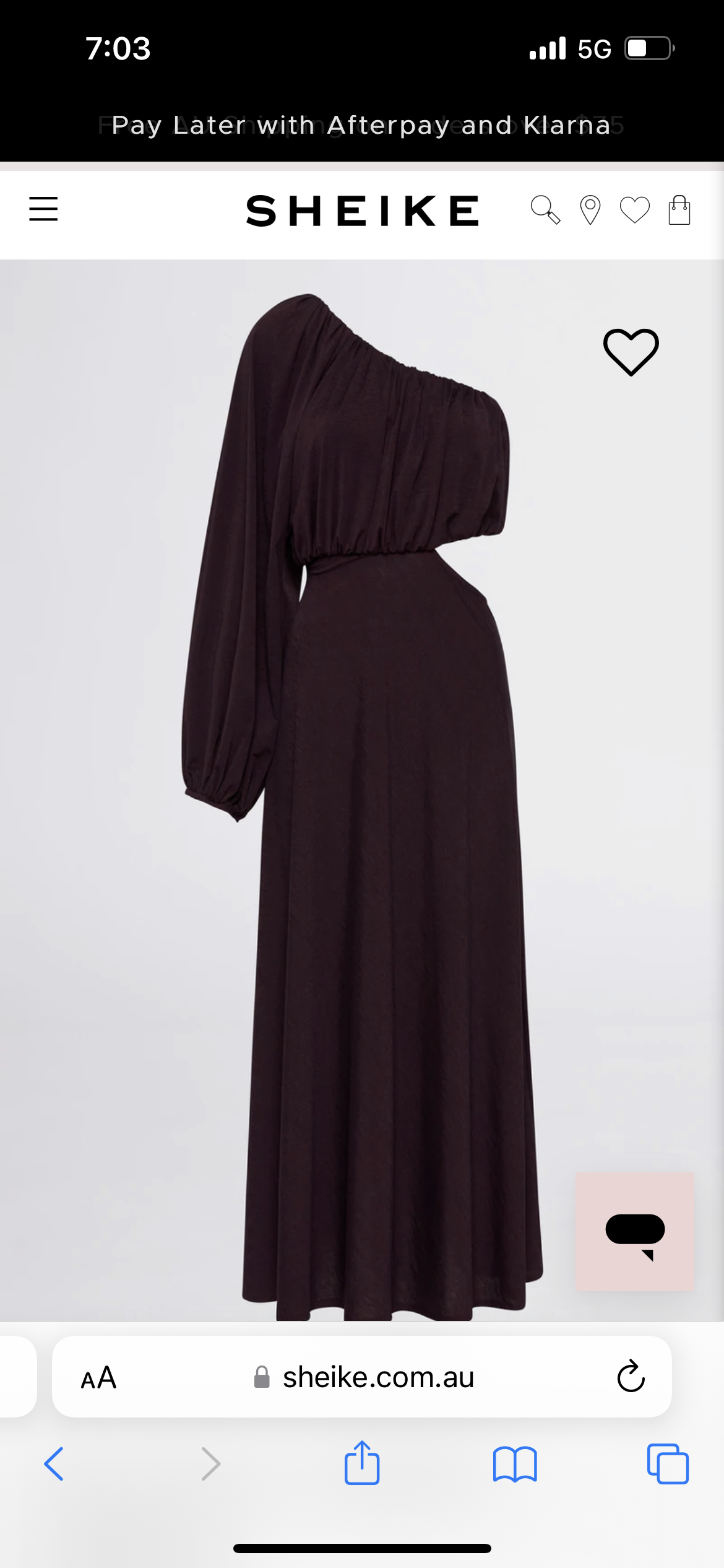 For rent a Sheike One Shoulder Dress