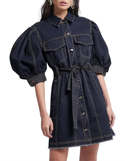 Rent a Aje Tori Denim Dress