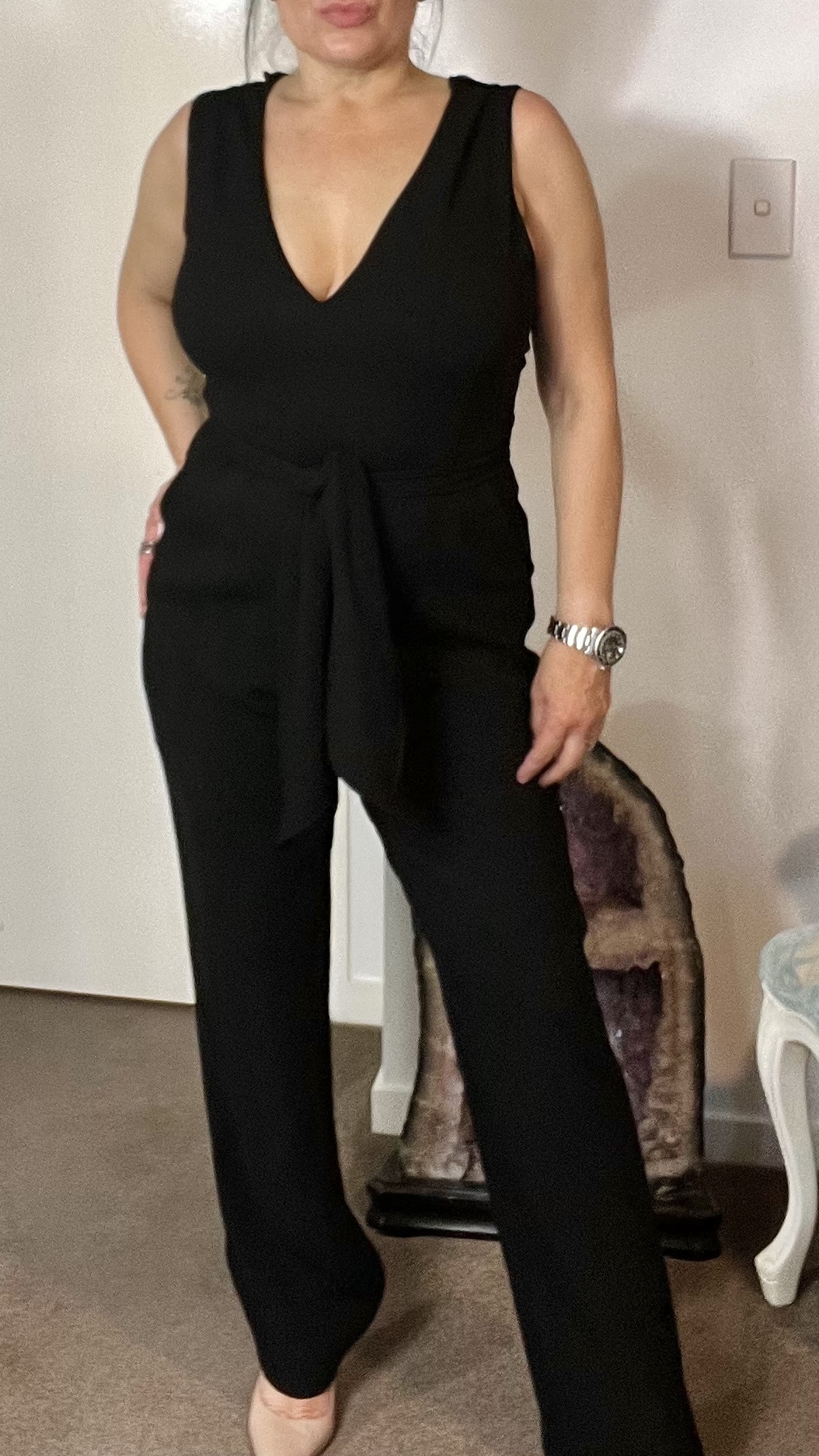 Loan a Saba Black Jumpsuit