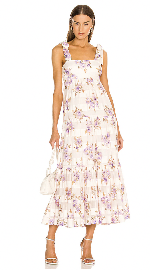 Cheap designer Zimmermann Rosa Striped Picnic Dress