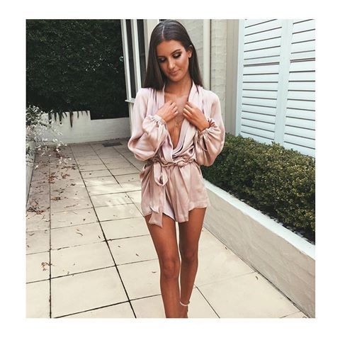 Cheap designer Zimmermann Sueded Silk Playsuit