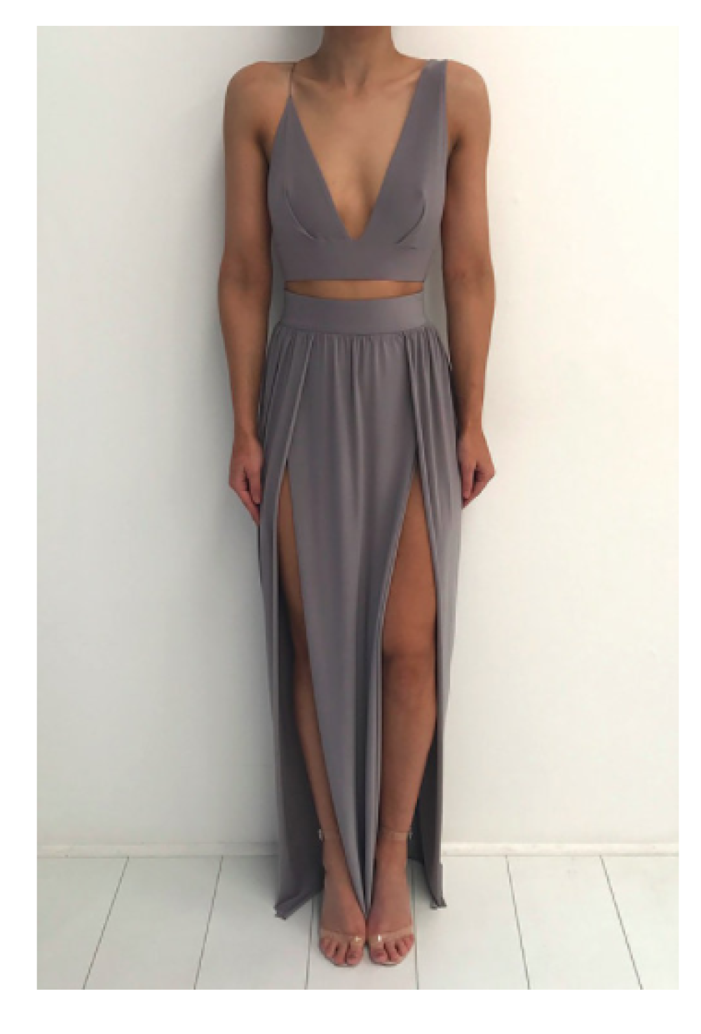 Formal rental Grey Natalie Rolt