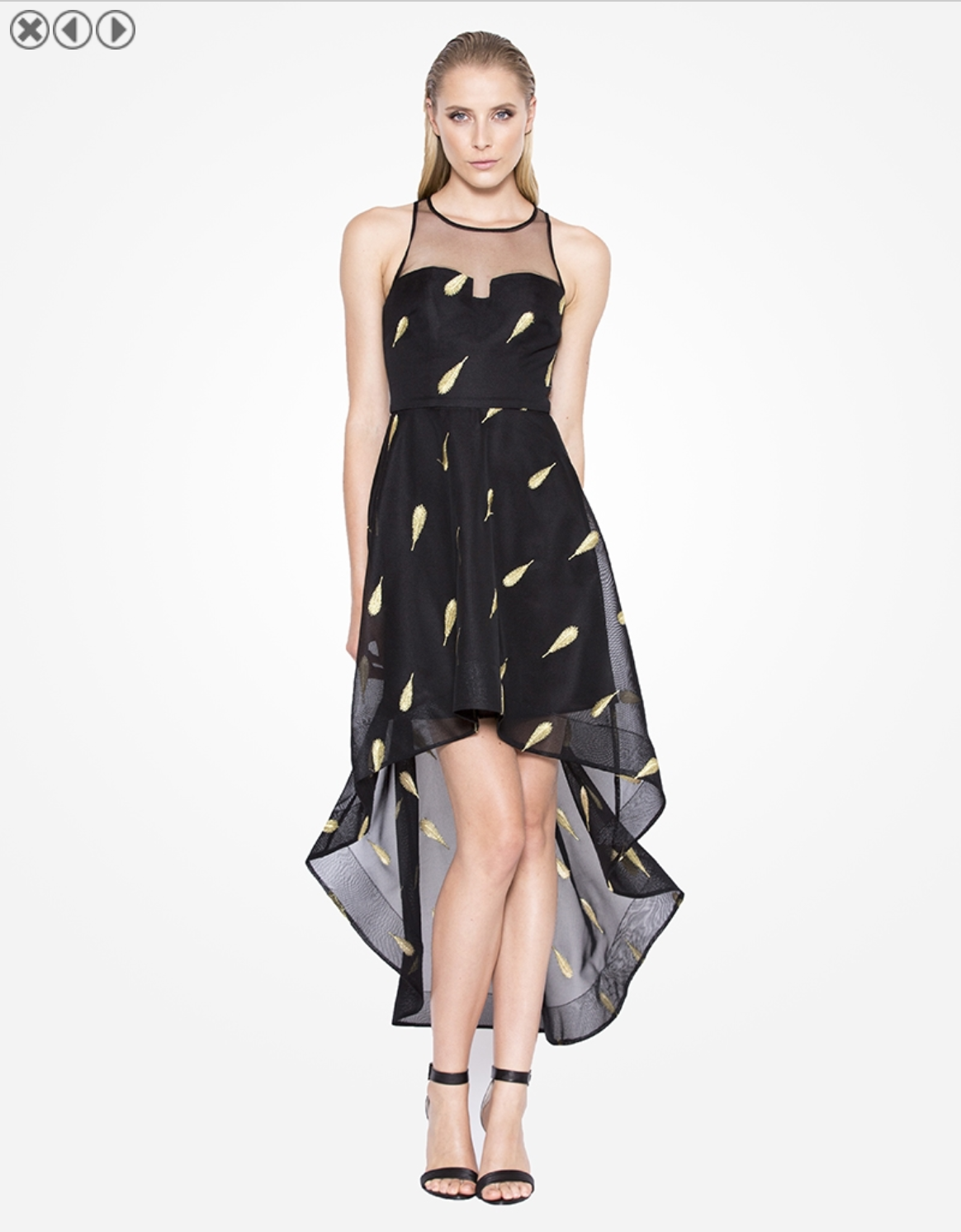 Formal rental Bariano Perfect High Low Maxi