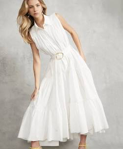 Hire a Aje Byblos Belted Shirt Midi Dress