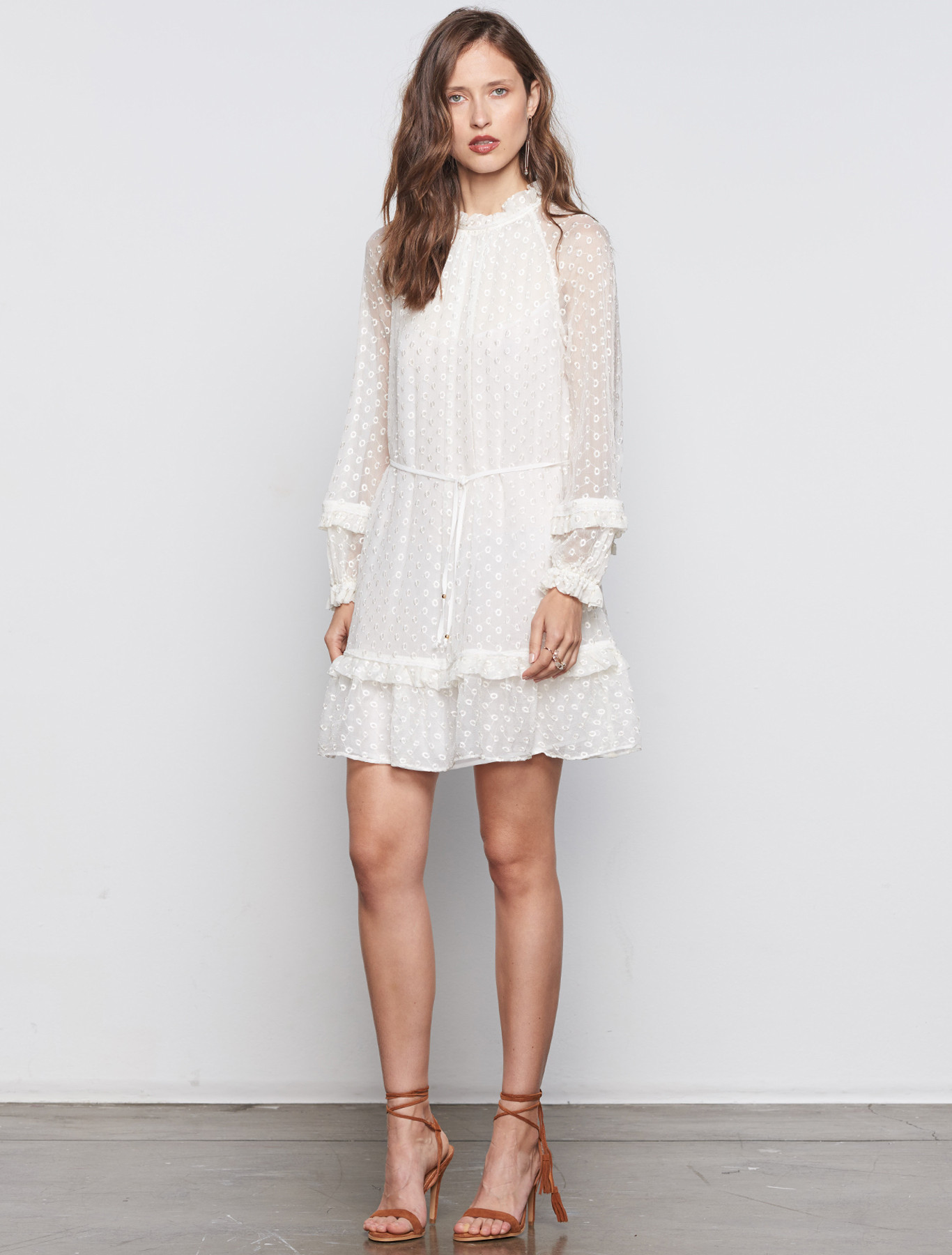 Designer rental Stevie May Novel High Neck Long Sleeve Mini Dress