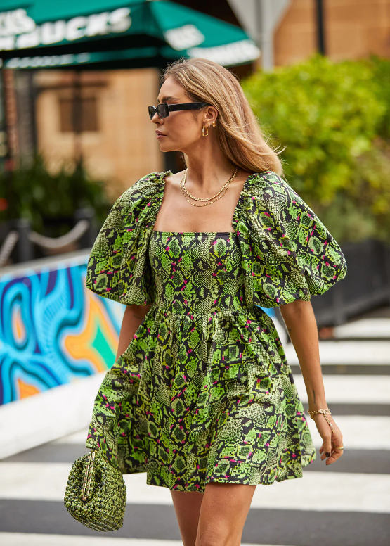 Cheap designer Aje Serpentine Corset Mini Dress